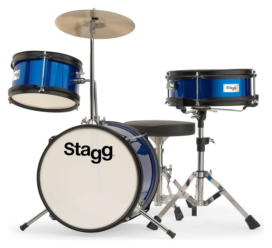 Stagg Junior 3 Piece Drum Kit - Blue