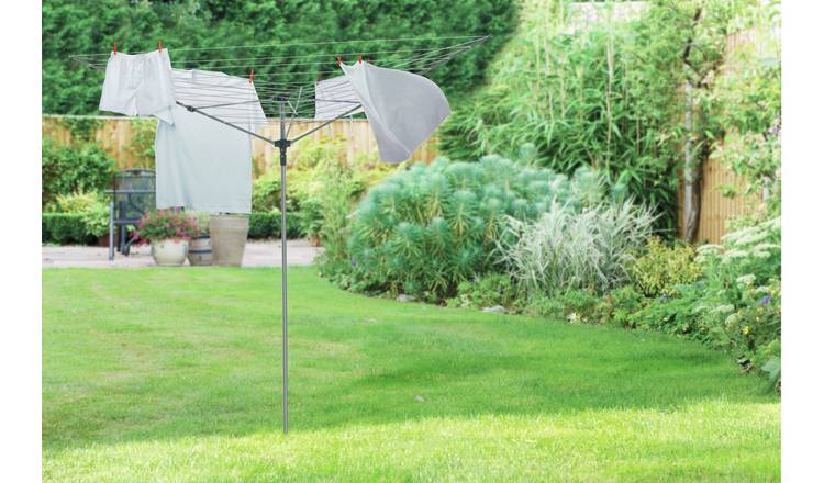 Vileda 50m 4 arm 2024 rotary outdoor washing line