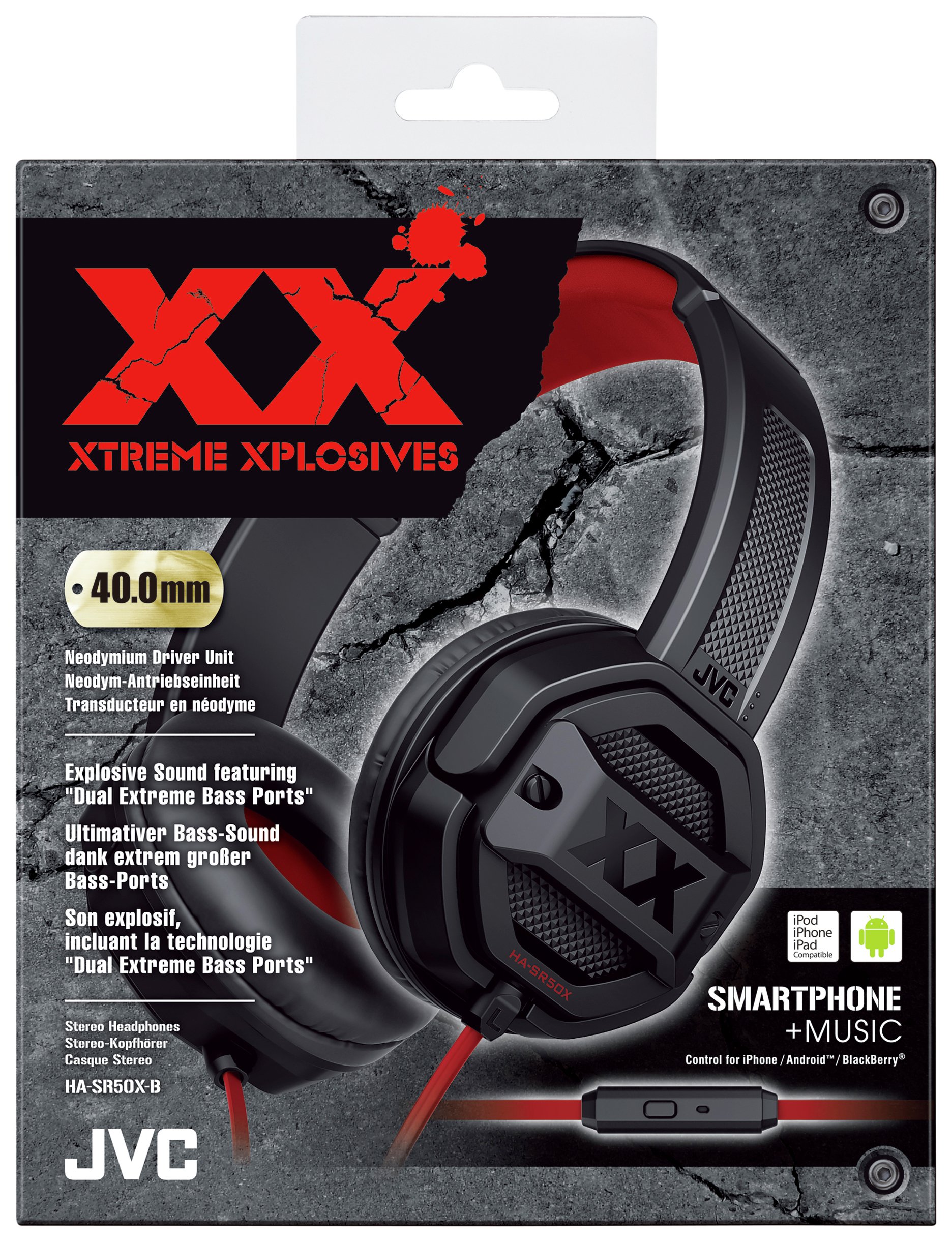 JVC Xtreme Xplosives HASR50X OverEar Headphones Reviews