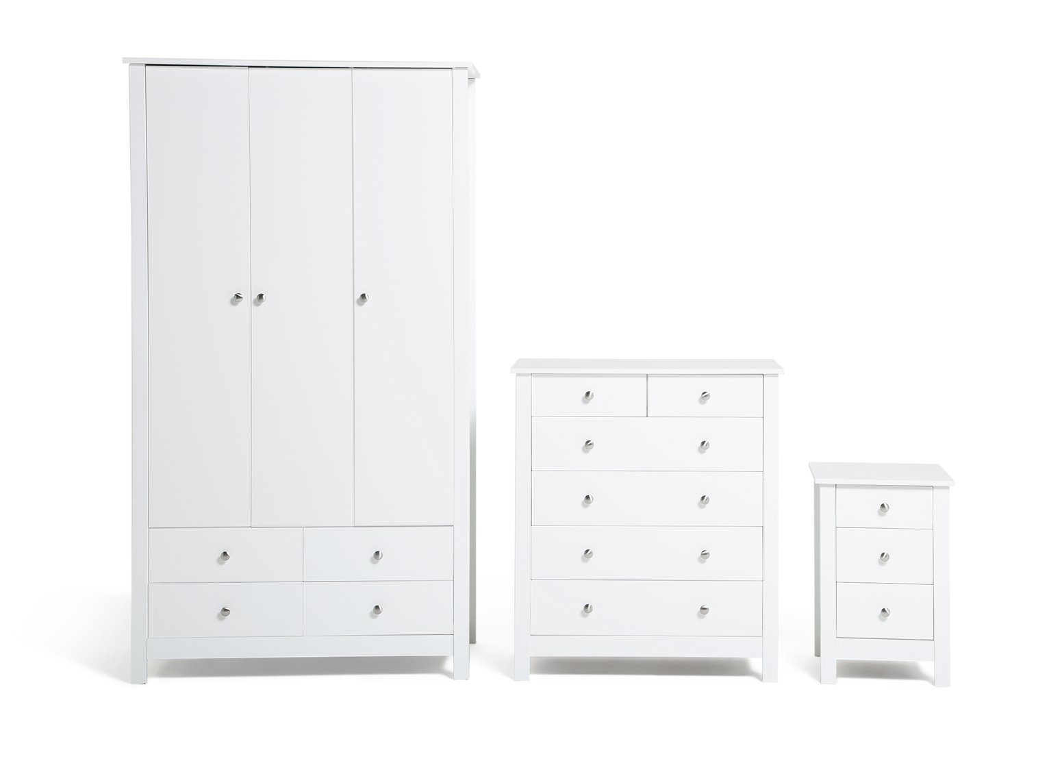 Habitat Osaka 3 Piece 3 Door Wardrobe Set - White