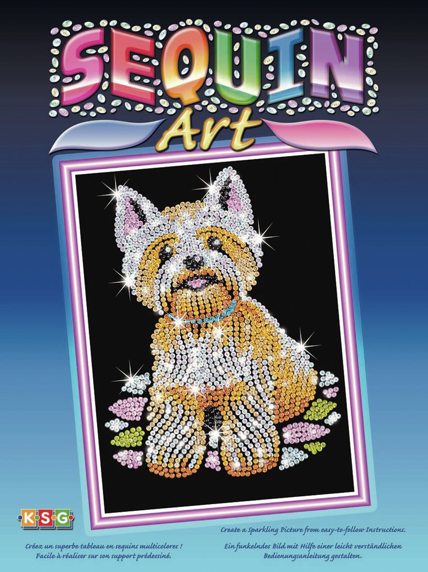 Sequin Art Westie Craft Kit. review