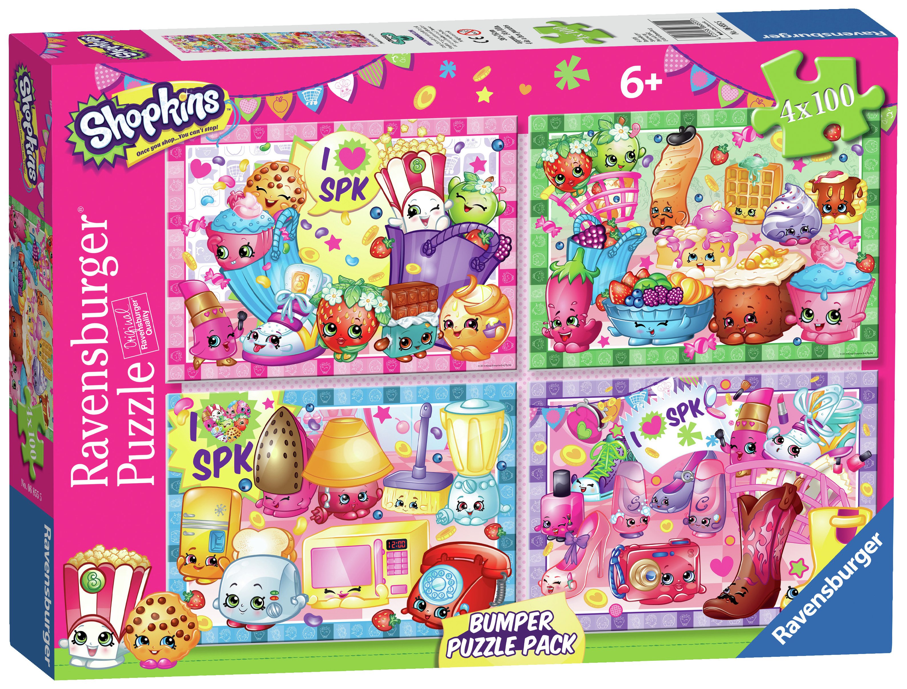 Ravensburger Shopkins 4 x 100 Piece Puzzle