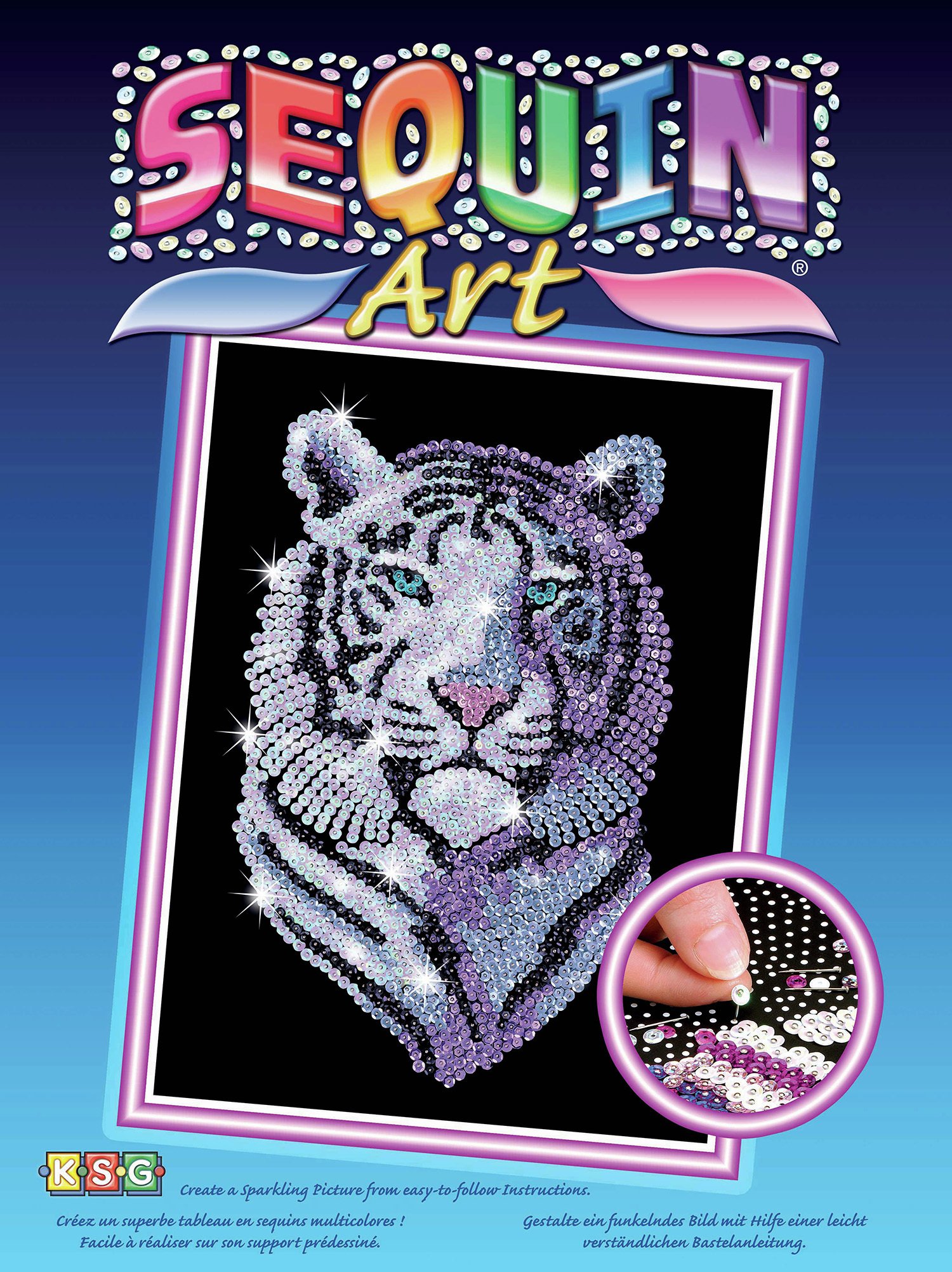 Sequin Art Snow Tiger Review