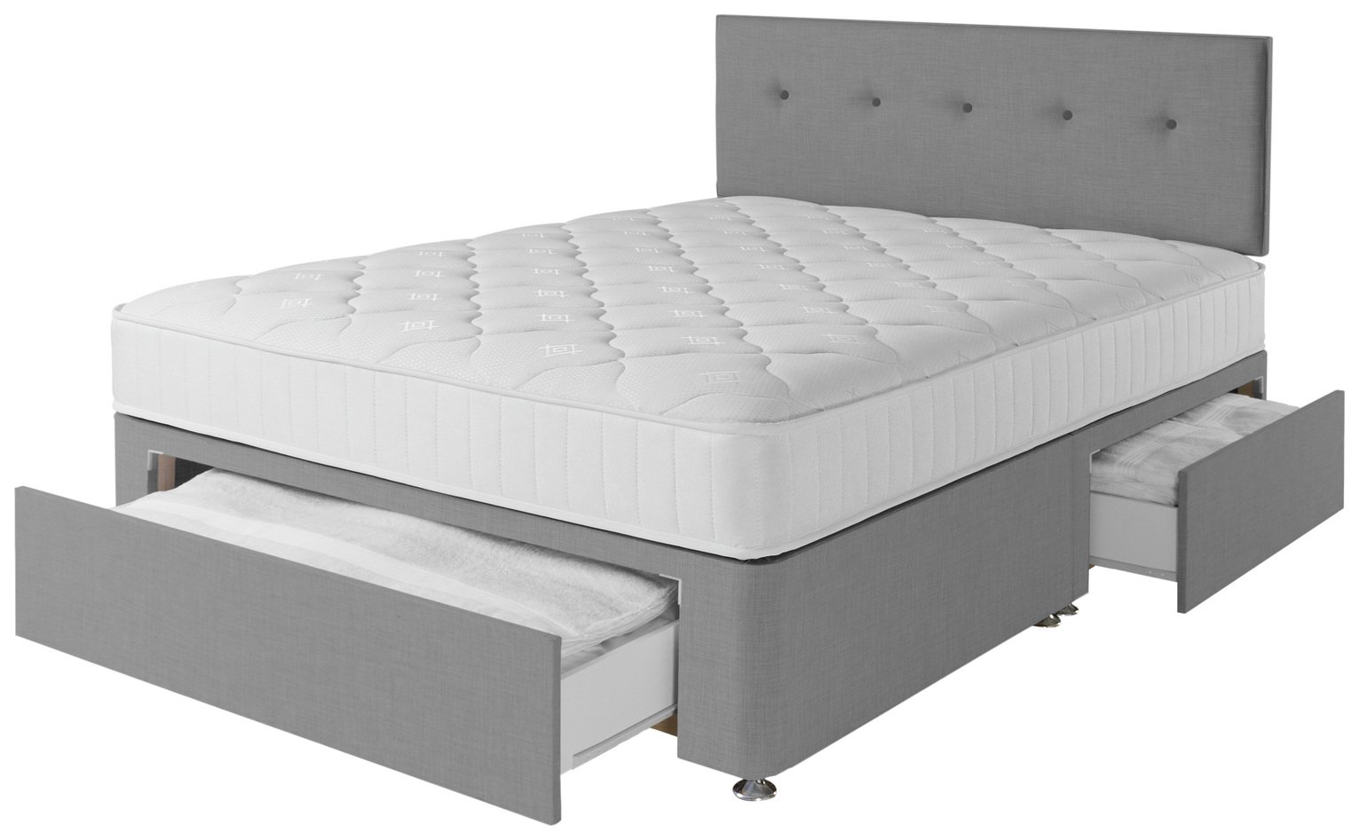 Argos Home Dalham 800 Pocket Memory 3Drw Grey Divan Review