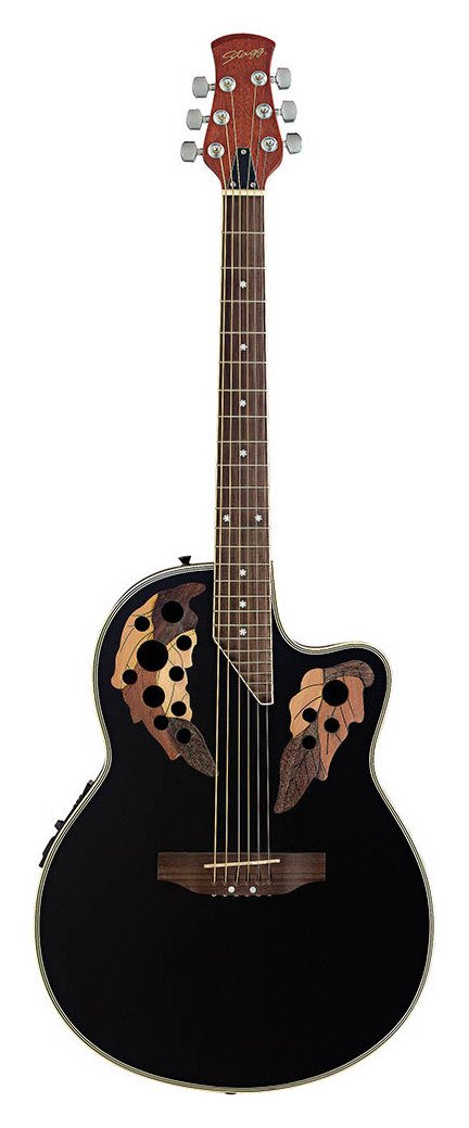 Stagg Cutaway Electro Acoustic Guitar - Black