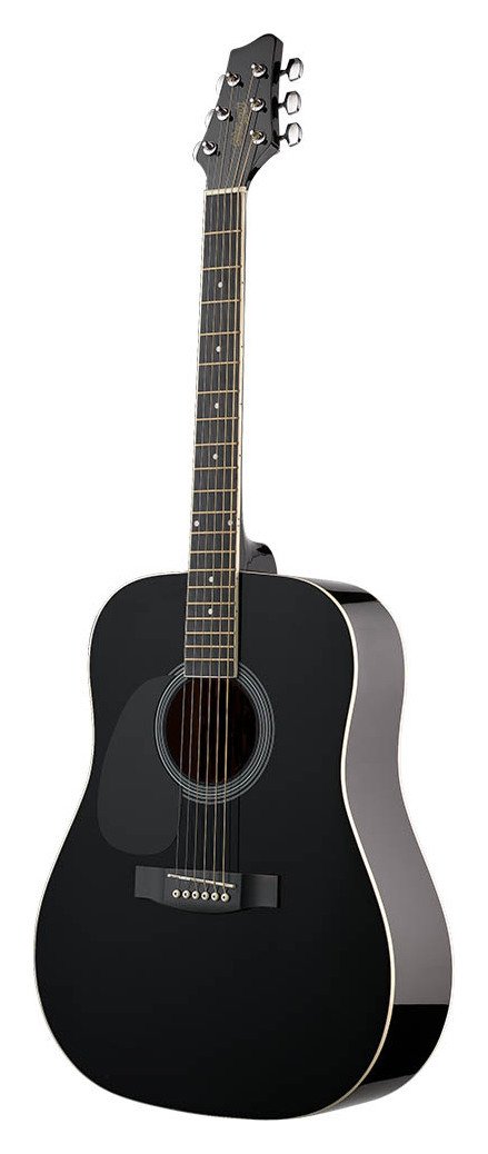 Stagg Lefthanded Acoustic Guitar - Black