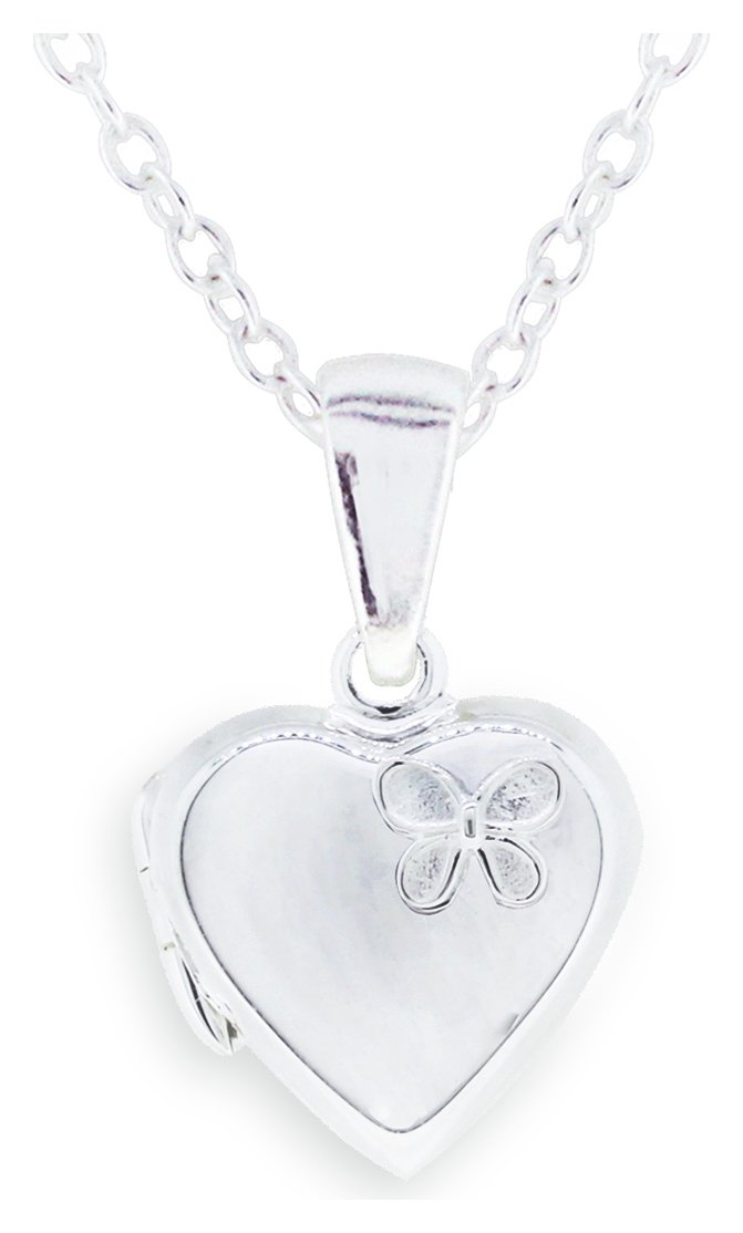 Revere Kid's Sterling Silver Butterfly Locket Pendant