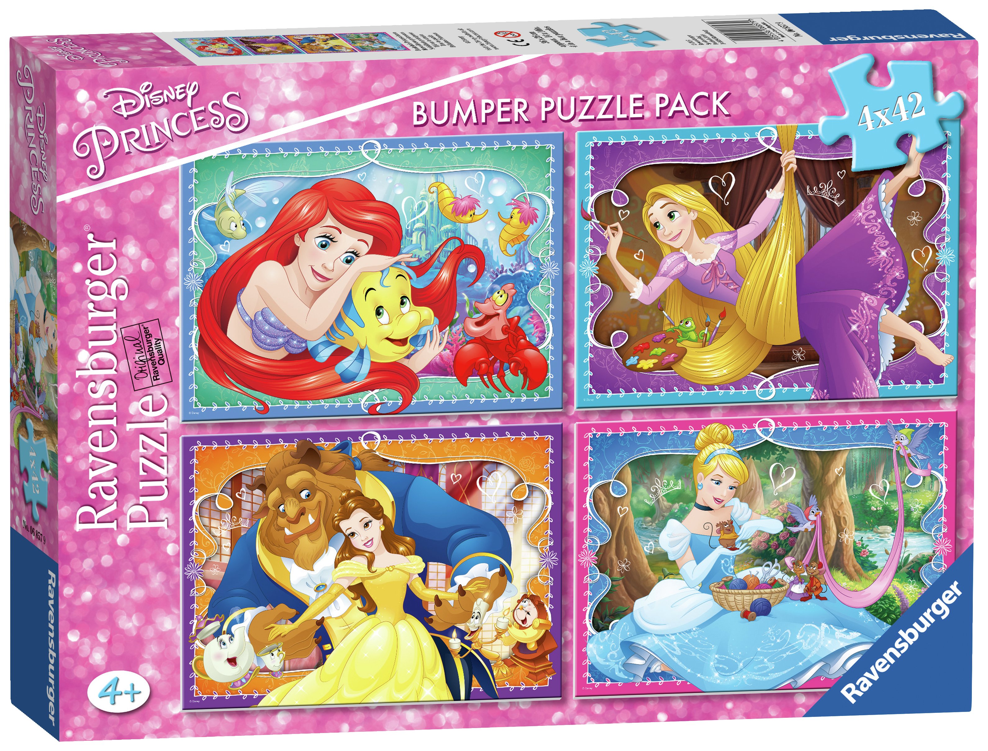 Ravensburger Disney Princess 4 x 42 Piece Puzzle
