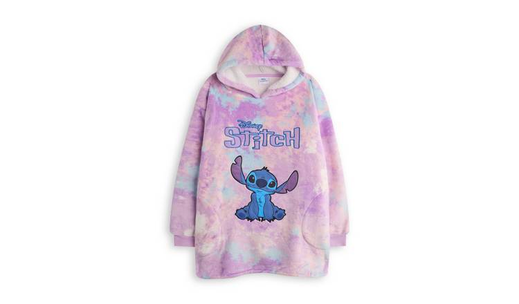 Disney Stitch Kids Girls Blanket Hoodie - Multicoloured