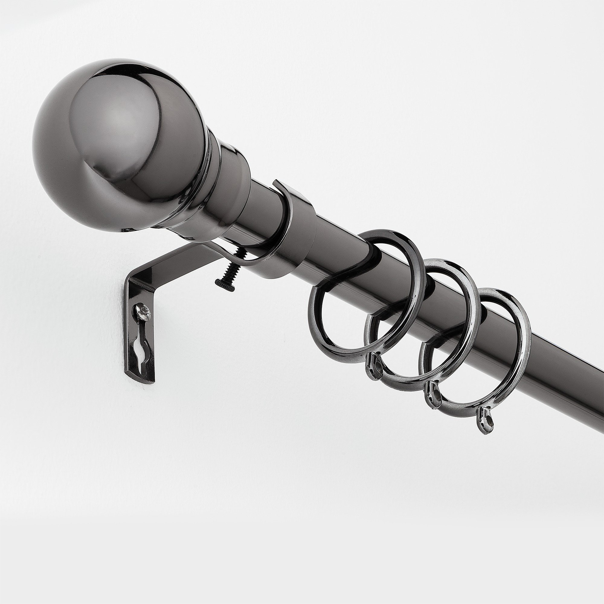 Buy Collection Extendable Metal Ball Curtain Pole Black Nickel at Argos.co.uk Your Online