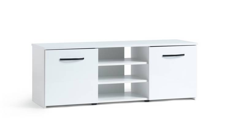 White tv deals cabinet small