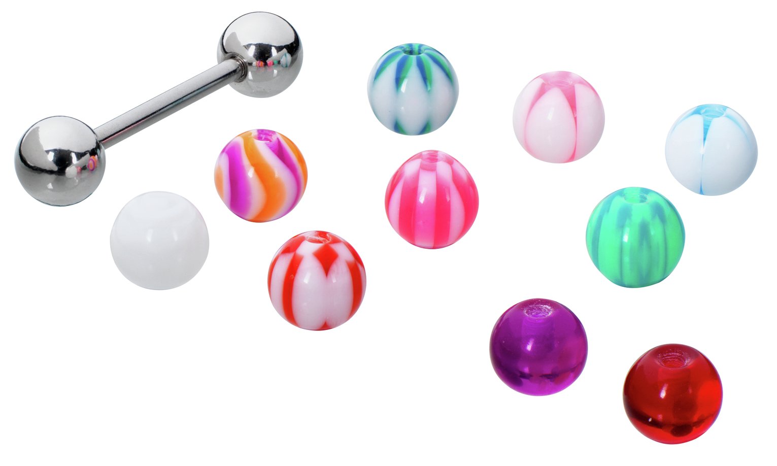 State of Mine Tongue Bar with Changeable Balls - Set of 11