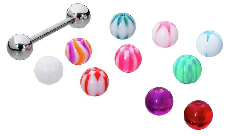 State of Mine Tongue Bar with Changeable Balls - Set of 11