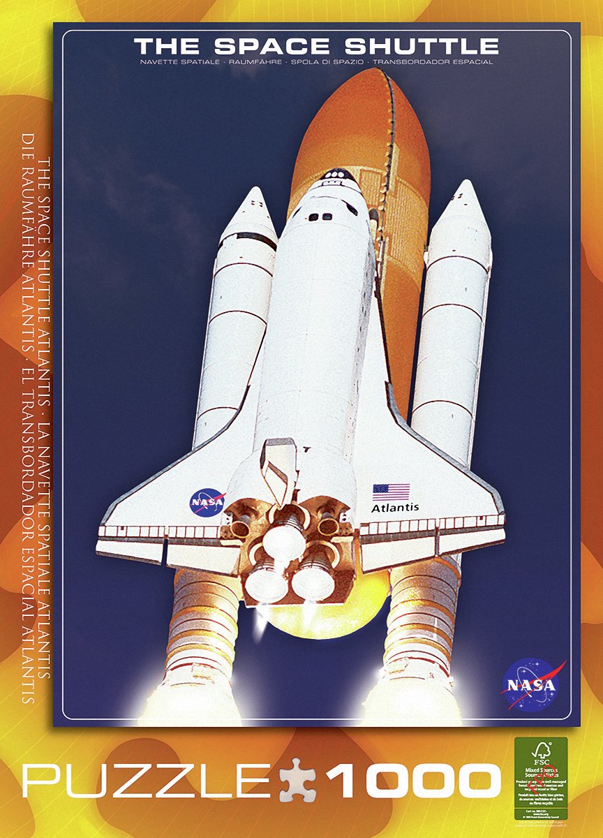 Eurographics 1000 Piece Space Shuttle Atlantis Puzzle