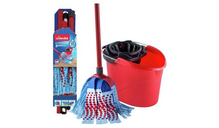 Buy Vileda 3 Action Supermocio Mop, Bucket and Wringer, Mops