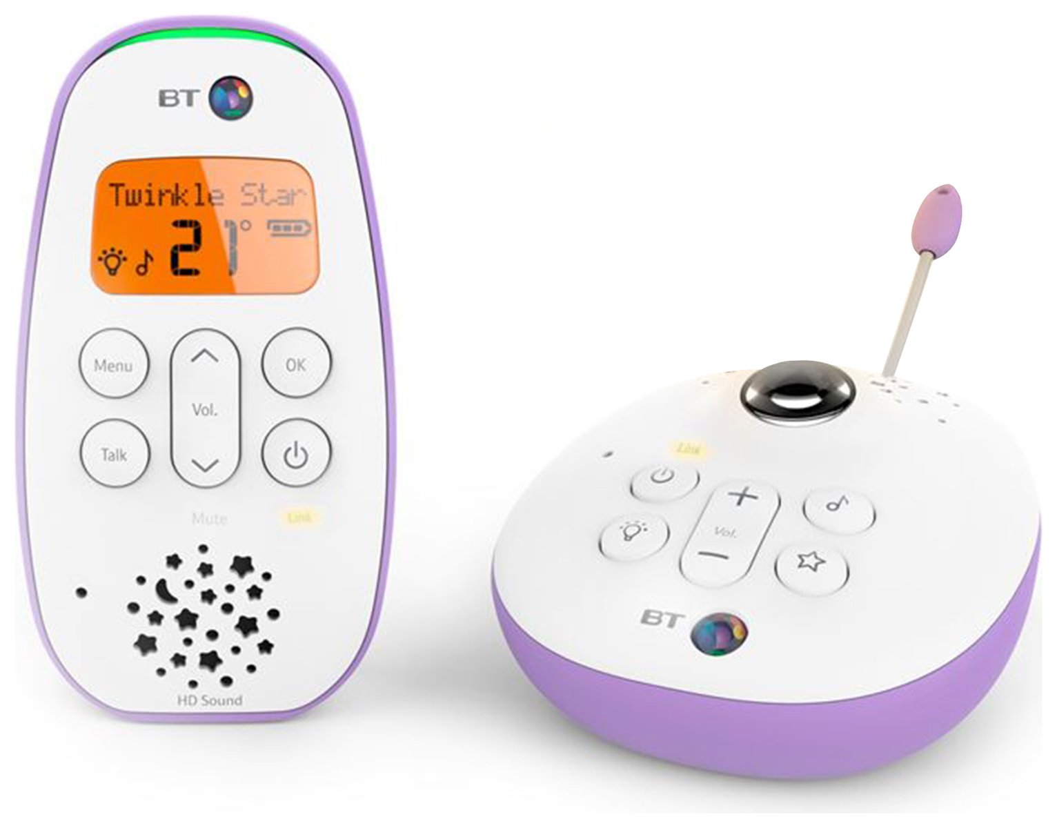 BT 450 Audio Light Show Baby Monitor