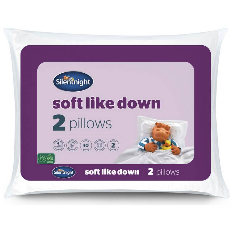 Silentnight Soft Like Down Pillow - 2 Pack 0