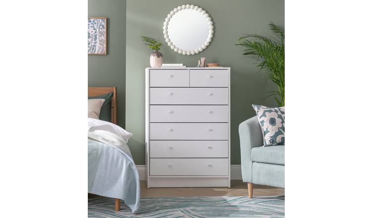 Argos Home Malibu 7 Drawer Chest - White