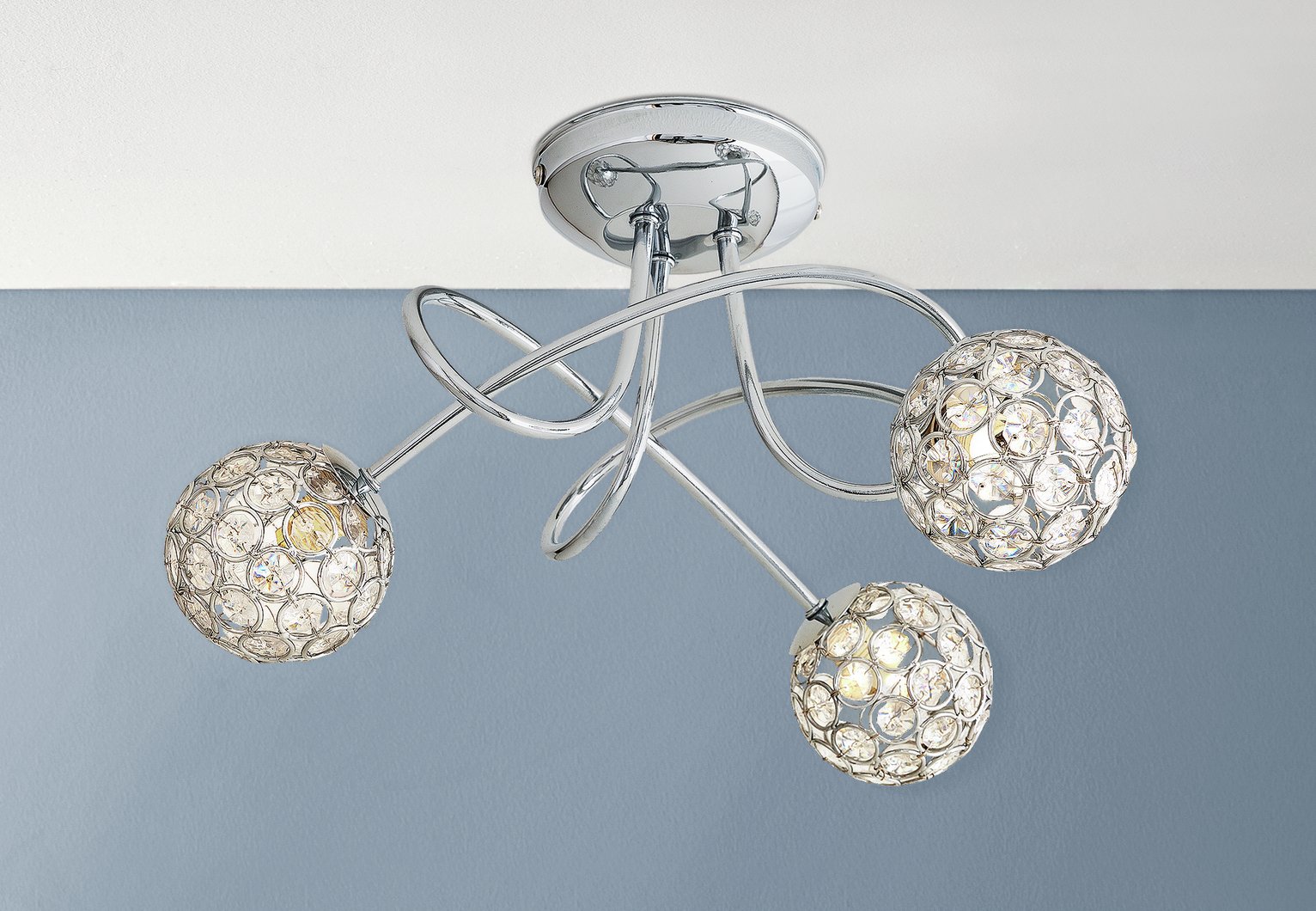 Argos Home Amelia 3 Light Beaded Globes Ceiling Light Review