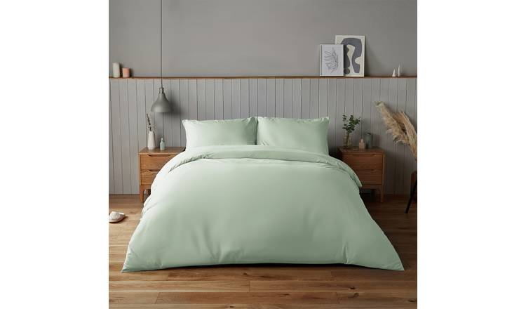 Silentnight Supersoft Sage Green Duvet Set - Double
