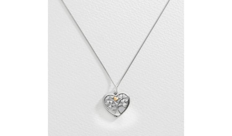 Argos gold store heart necklace