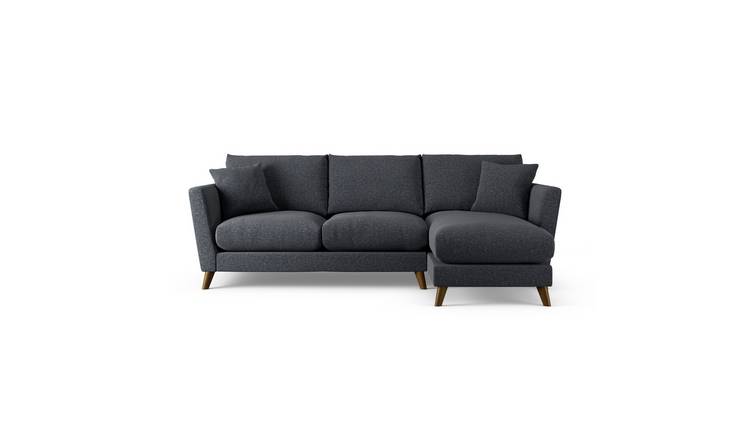 Habitat Lomond Right Hand Corner Sofa - Charcoal - Dark Leg
