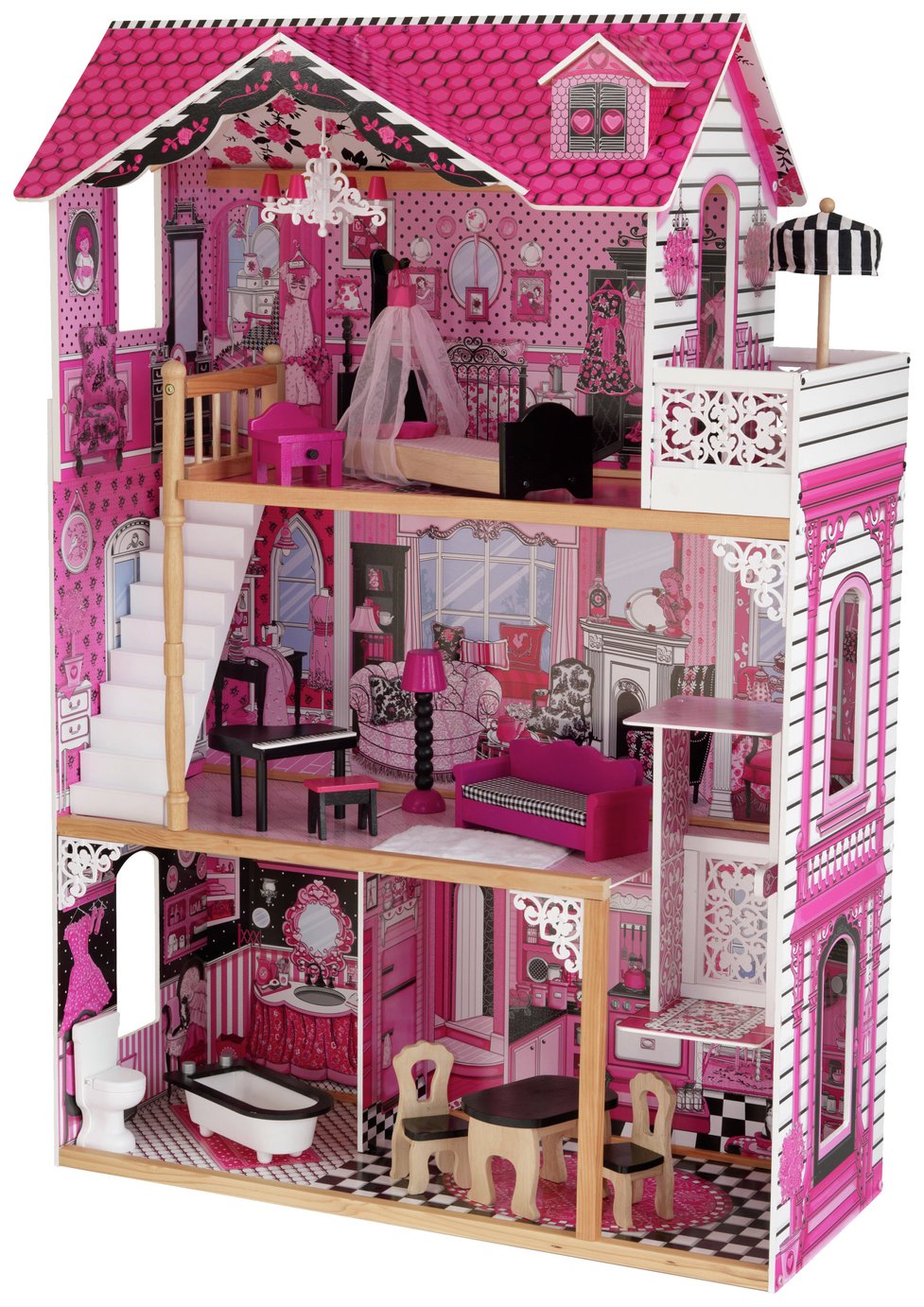 argos wooden dolls house