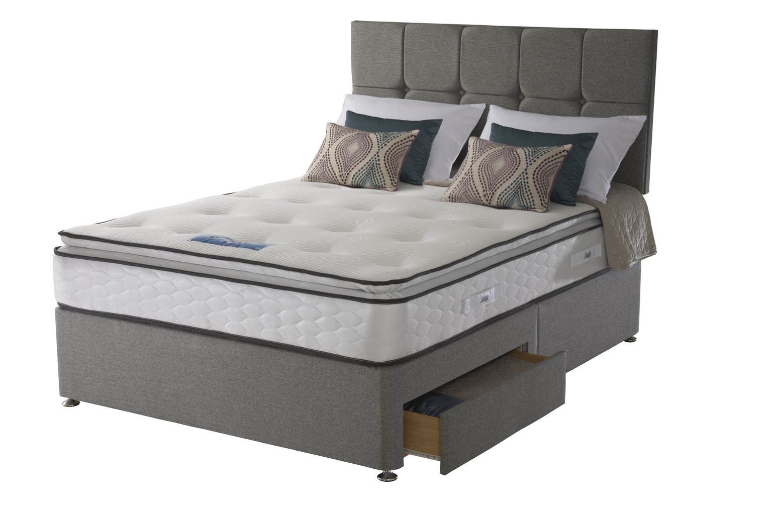 Sealy 1400 Pocket Memory Pillowtop 2 Drawer Superking Divan Review