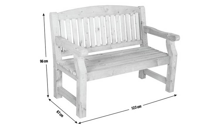 Buy Forest Garden Harvington 2 Seater Wooden Garden Bench Garden