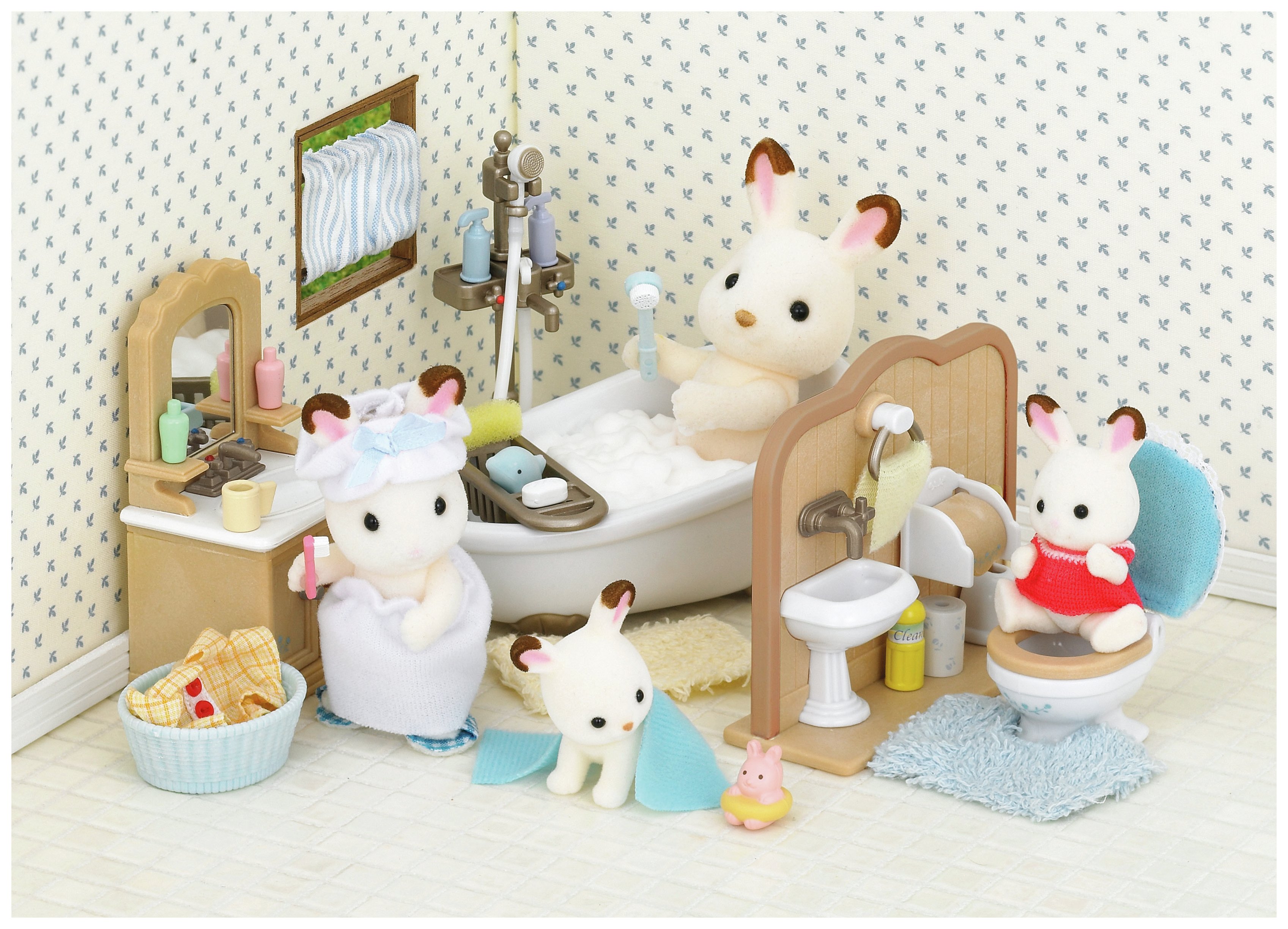 Pet family купить. Сильваниан Фэмилис. Sylvanian Families 5034. Сильвания Фэмили набор ванная. Сильвания Фэмили игрушки детская комната.