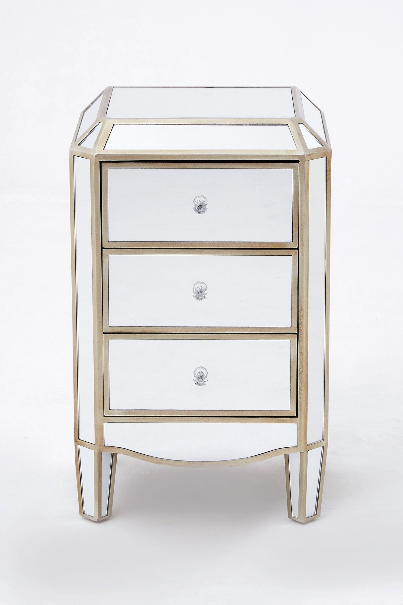 Premier Housewares Tiffany Mirrored 3 Drawer Chest. Reviews Updated