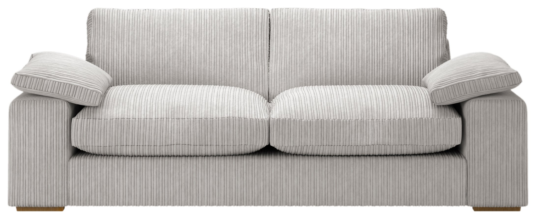 Argos Home Phoebe 3 Seater Fabric Sofa Light Grey (6269168) Argos