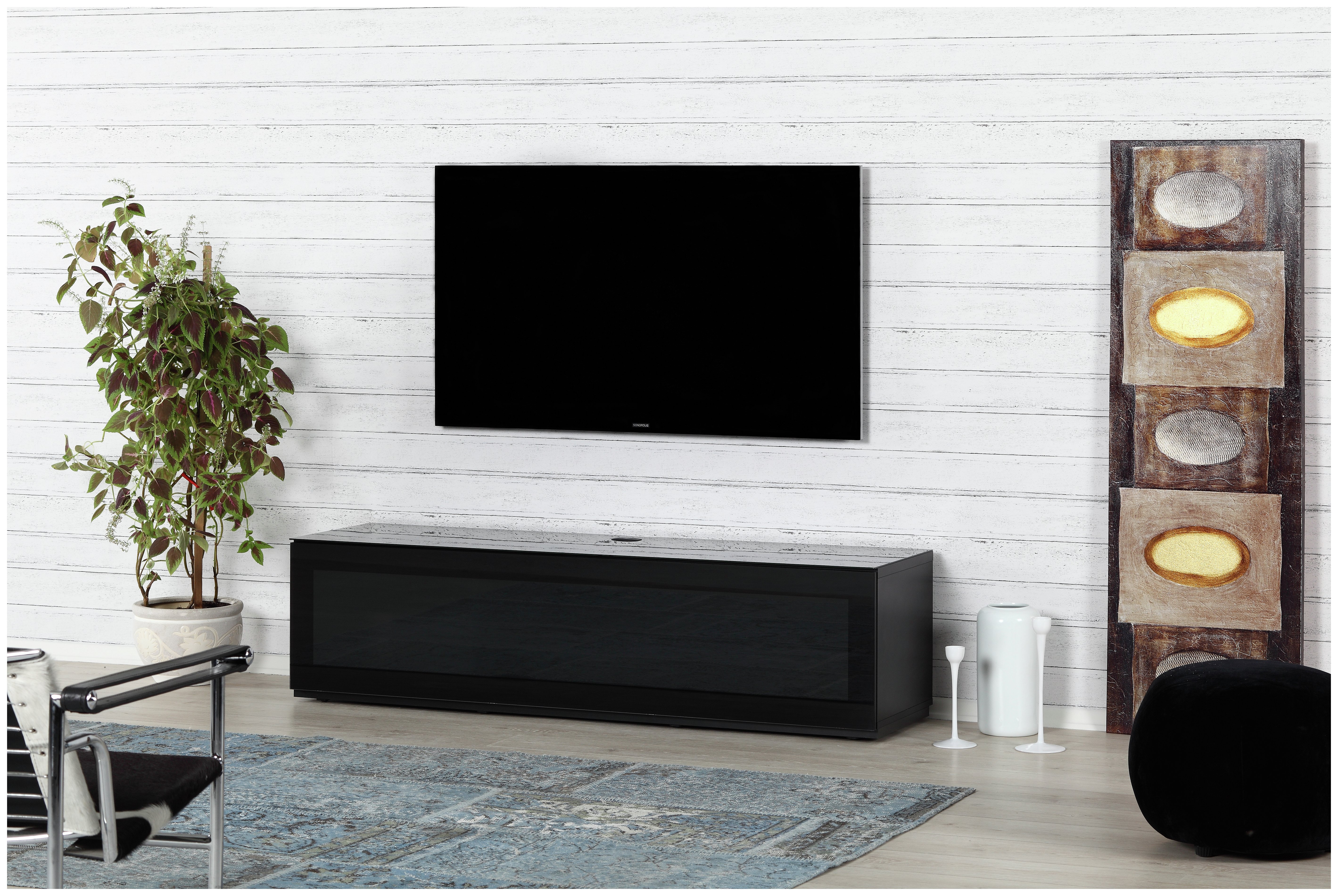 Sonorous TV and Media Cabinet - Black