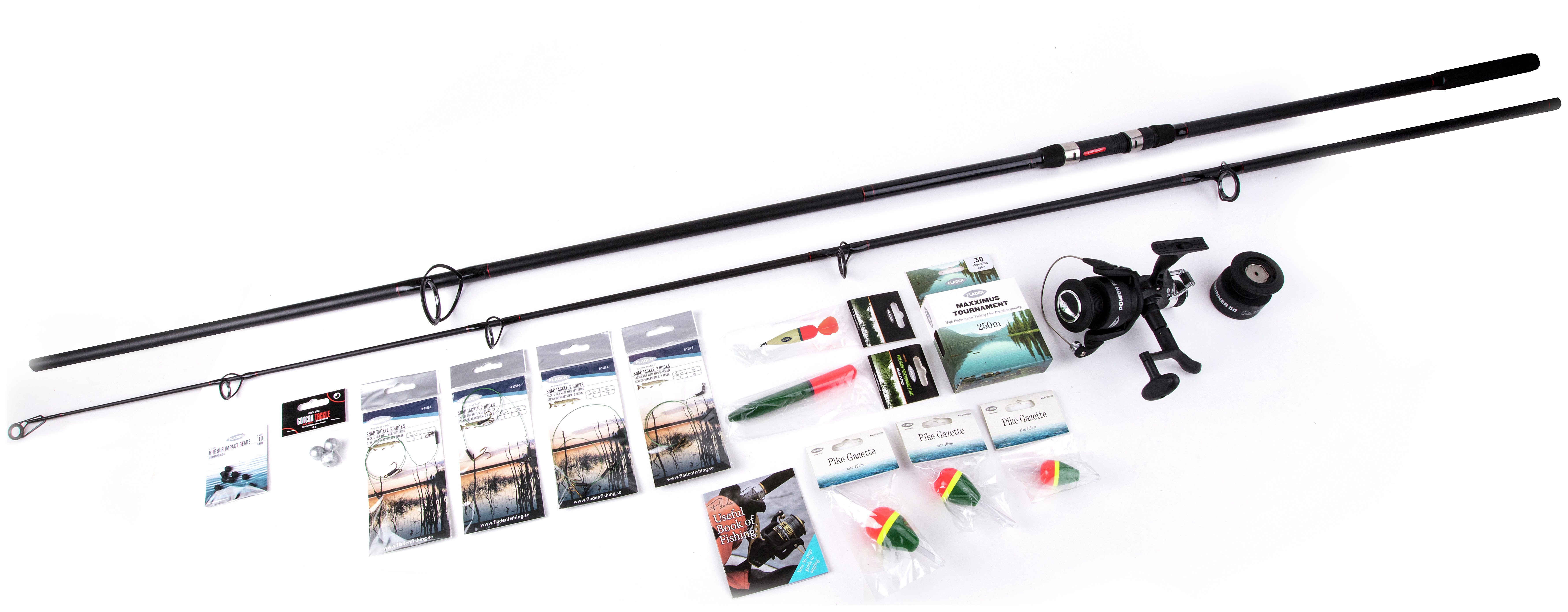 Fladen 12ft Pike Fishing Rod & Reel Set & Accessories