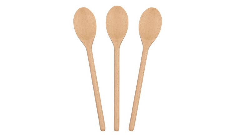 Argon Tableware Wooden Cooking Spoons - Pack of 3