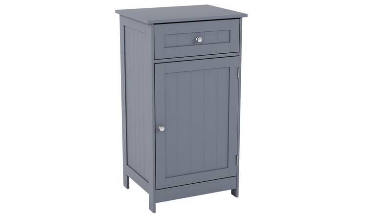 Bath Vida Hayle 1 Door 1 Drawer Freestanding Cabinet - Grey