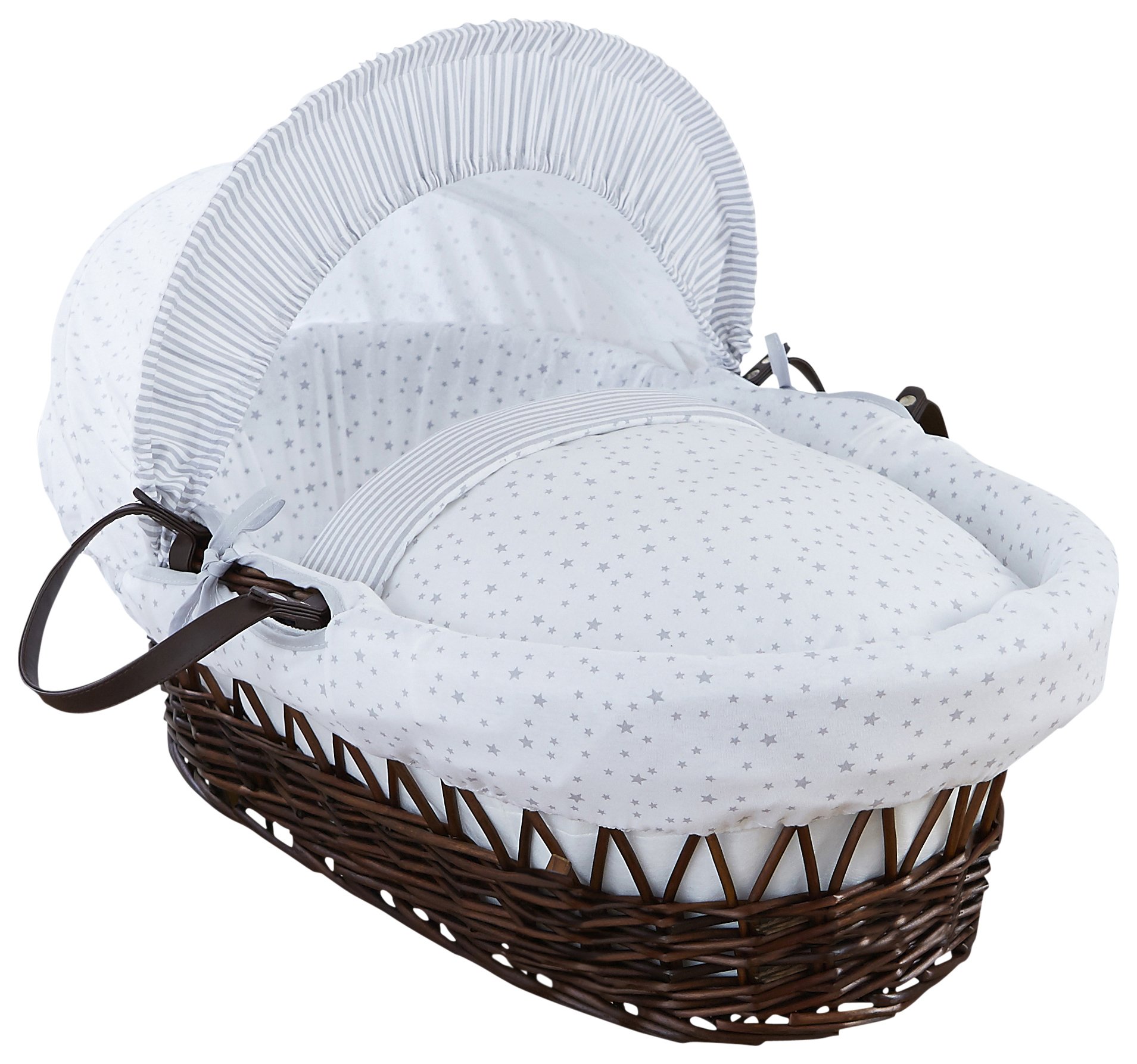 Clair De Lune Stars & Stripes Wicker Moses Basket Reviews