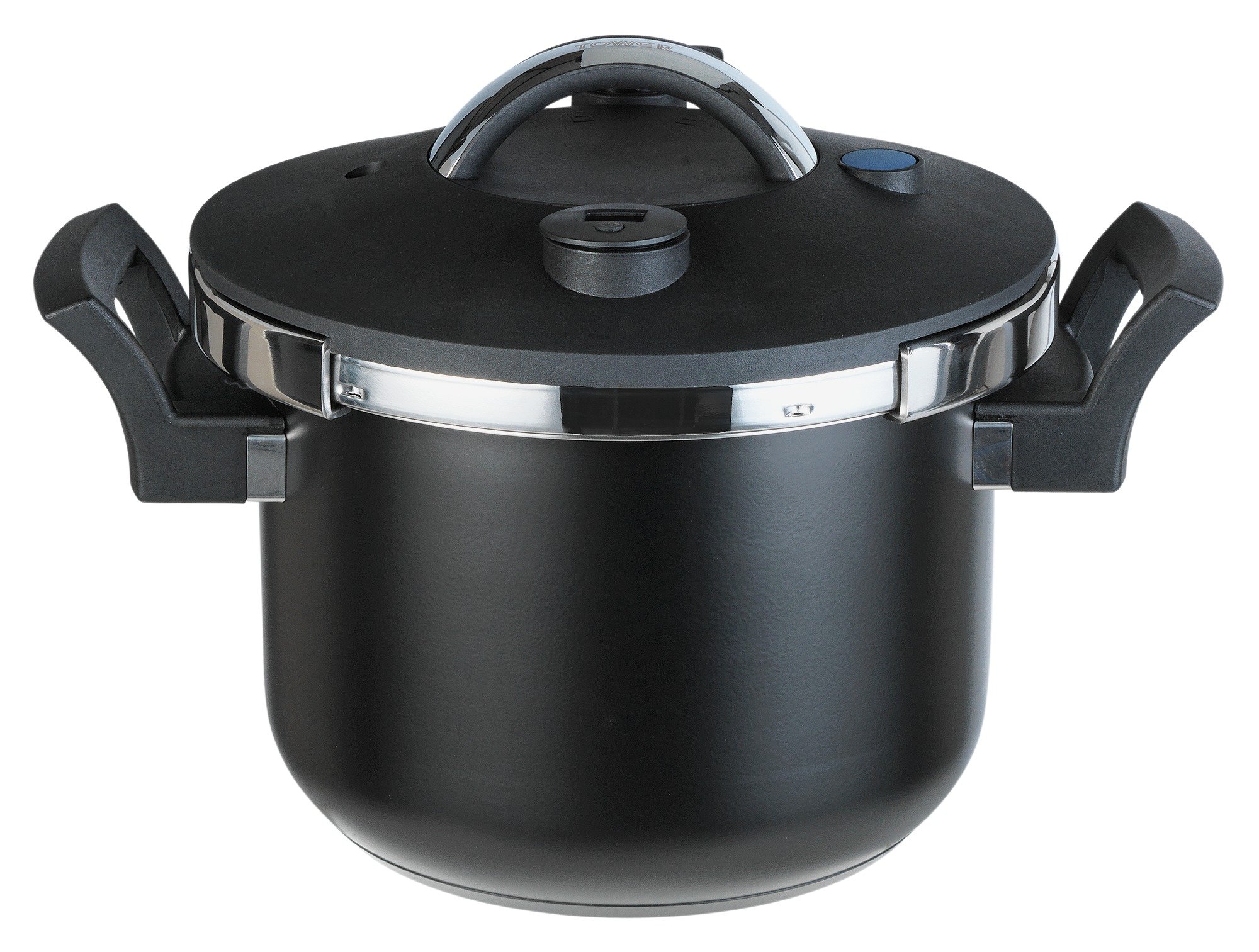 Tower 6 Litre Sure Touch Pressure Cooker - Black