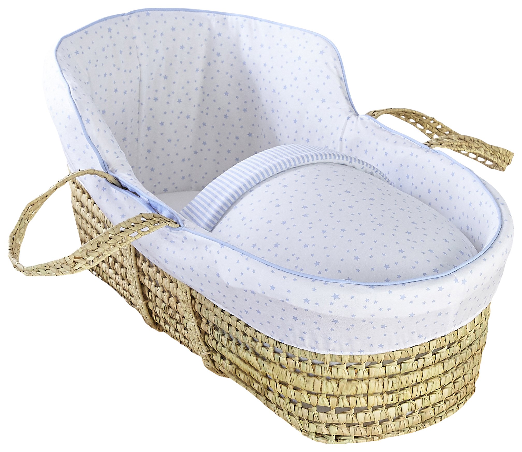 Clair De Lune - Stars & Stripes Palm - Tan Moses Basket Reviews