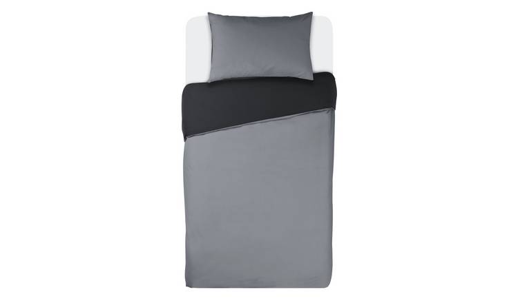 Grey duvet store cover single