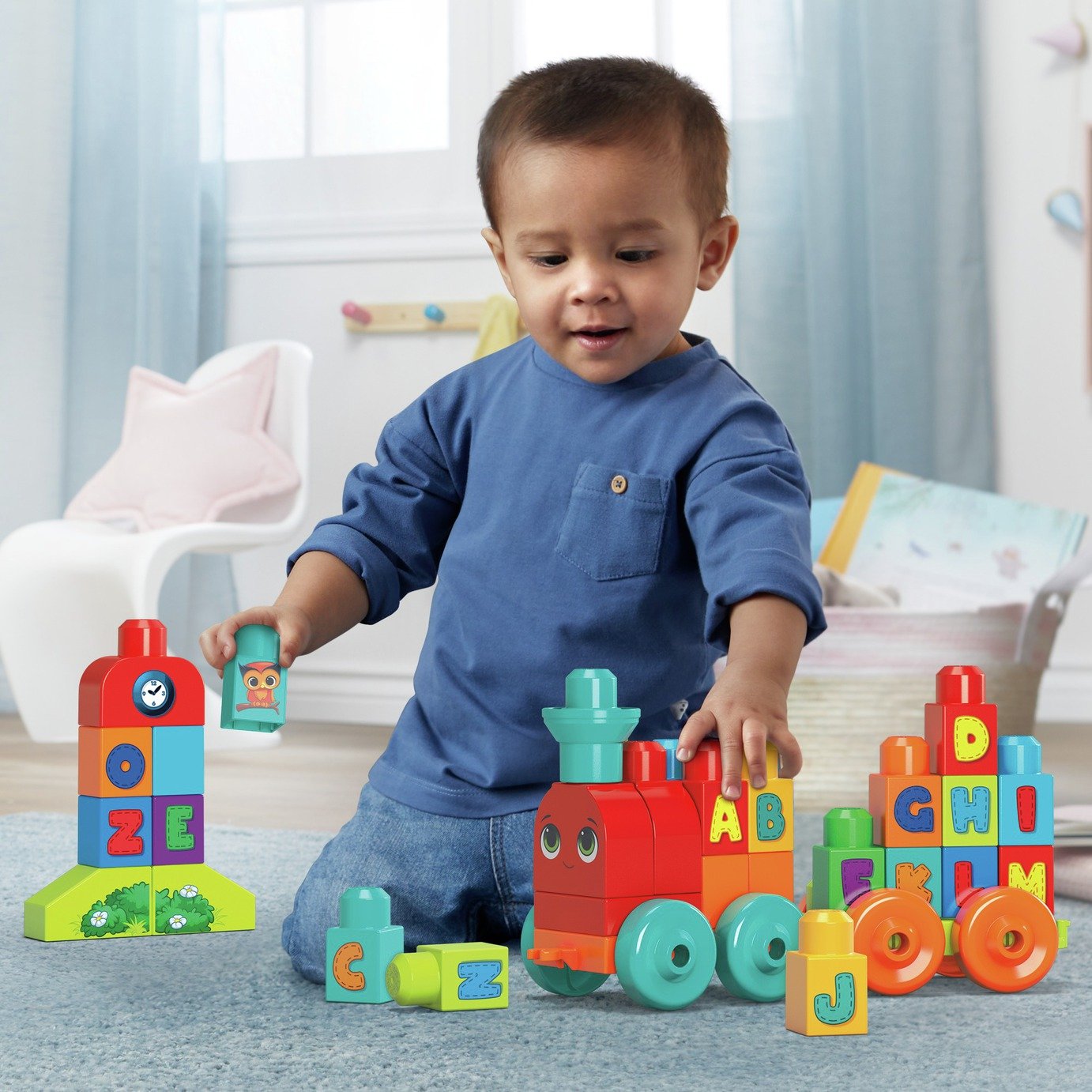 MEGA BLOKS Impara con il treno, trenino con blocchi dell'alfabeto per imparare le lettere e suoni realistici - PagineGialle