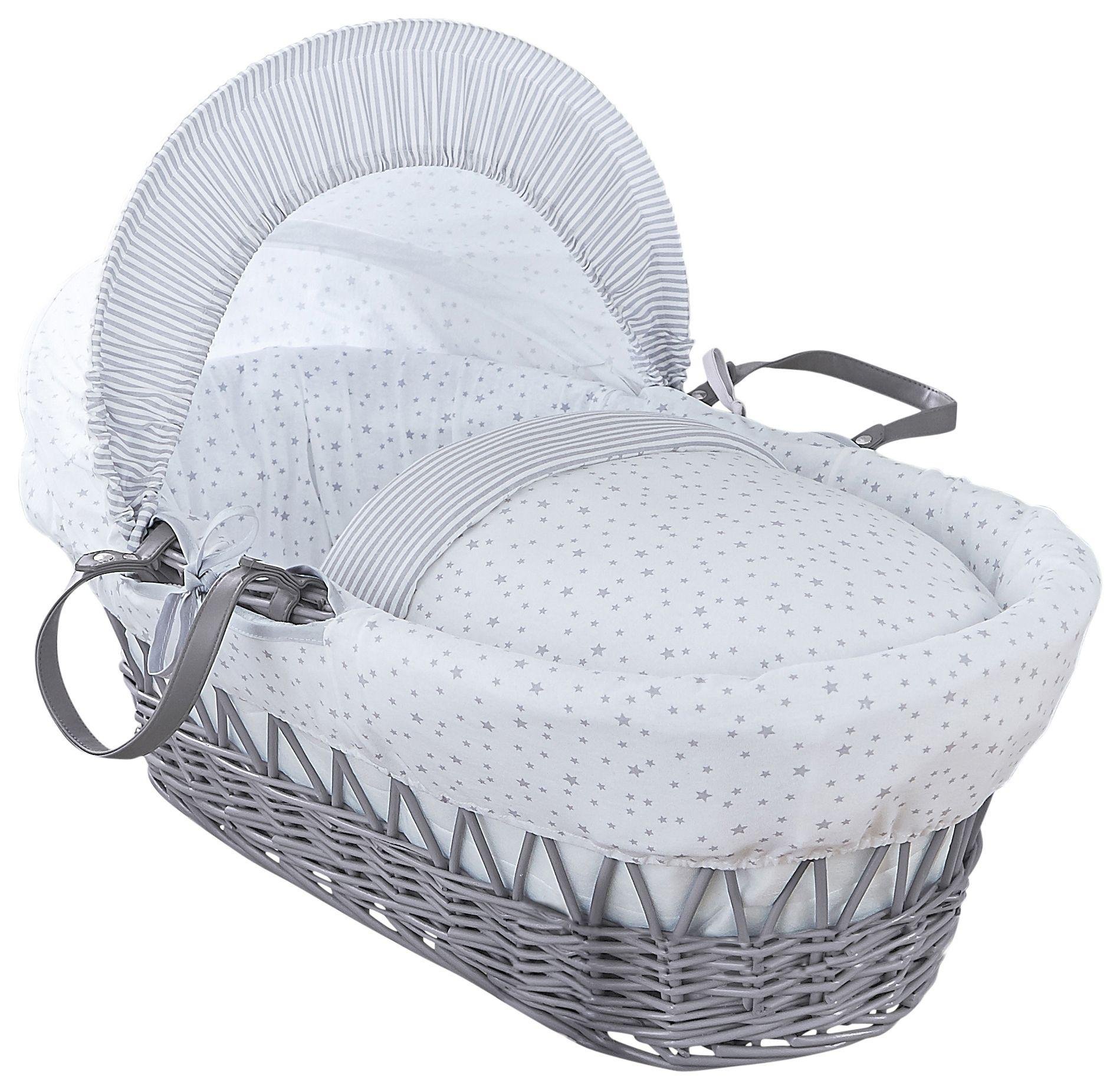 Clair De Lune Stars & Stripes Wicker Moses Basket Reviews