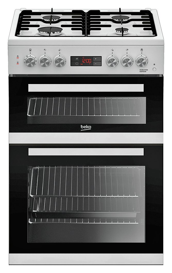 Beko KDDF653W 60cm Double Oven Dual Fuel Cooker - White