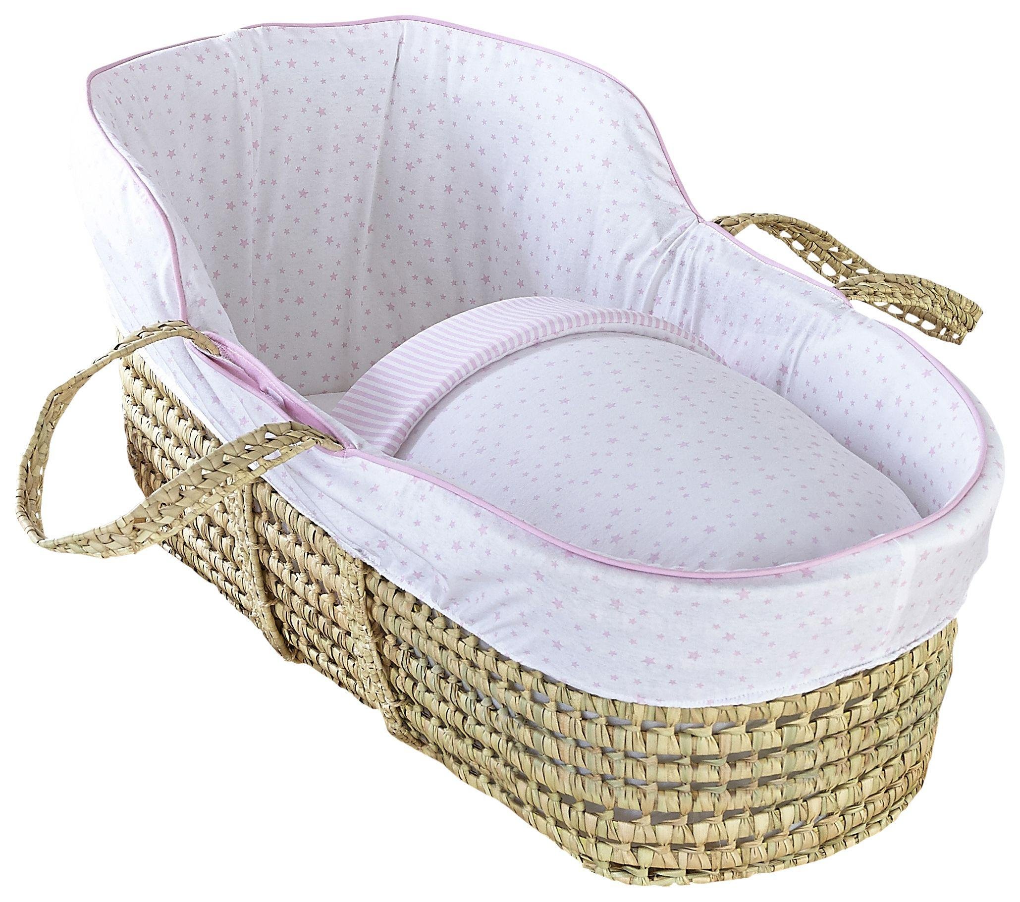 Clair De Lune Stars & Stripes High Top Palm Moses Basket. Reviews