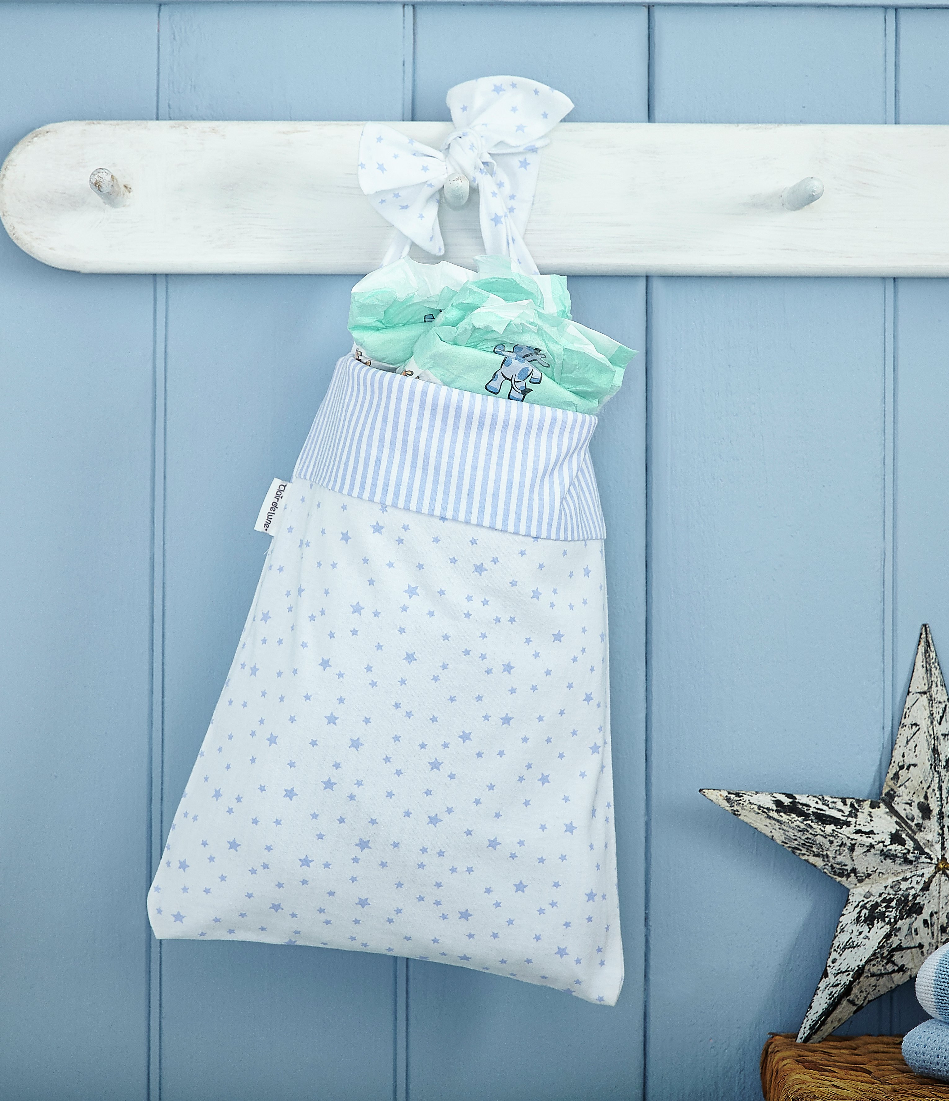 Clair De Lune Stars & Stripes Cot Pocket