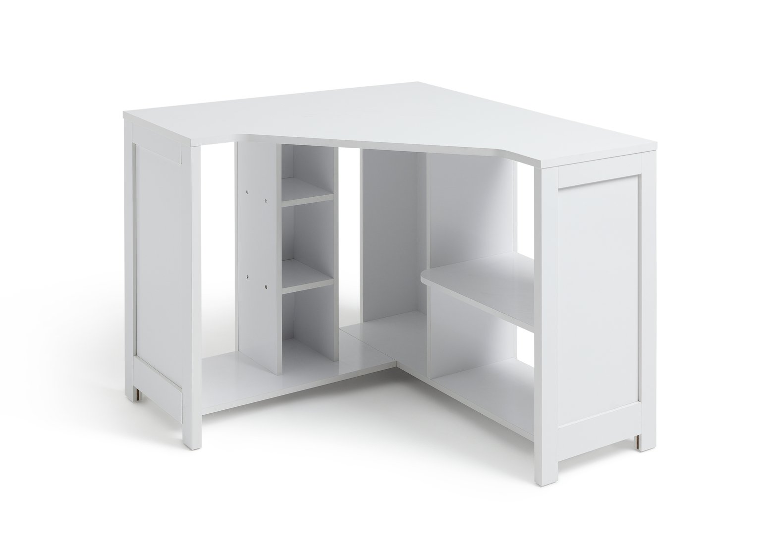 Argos Home Conrad Corner Office Desk - White (6315854) | Argos Price