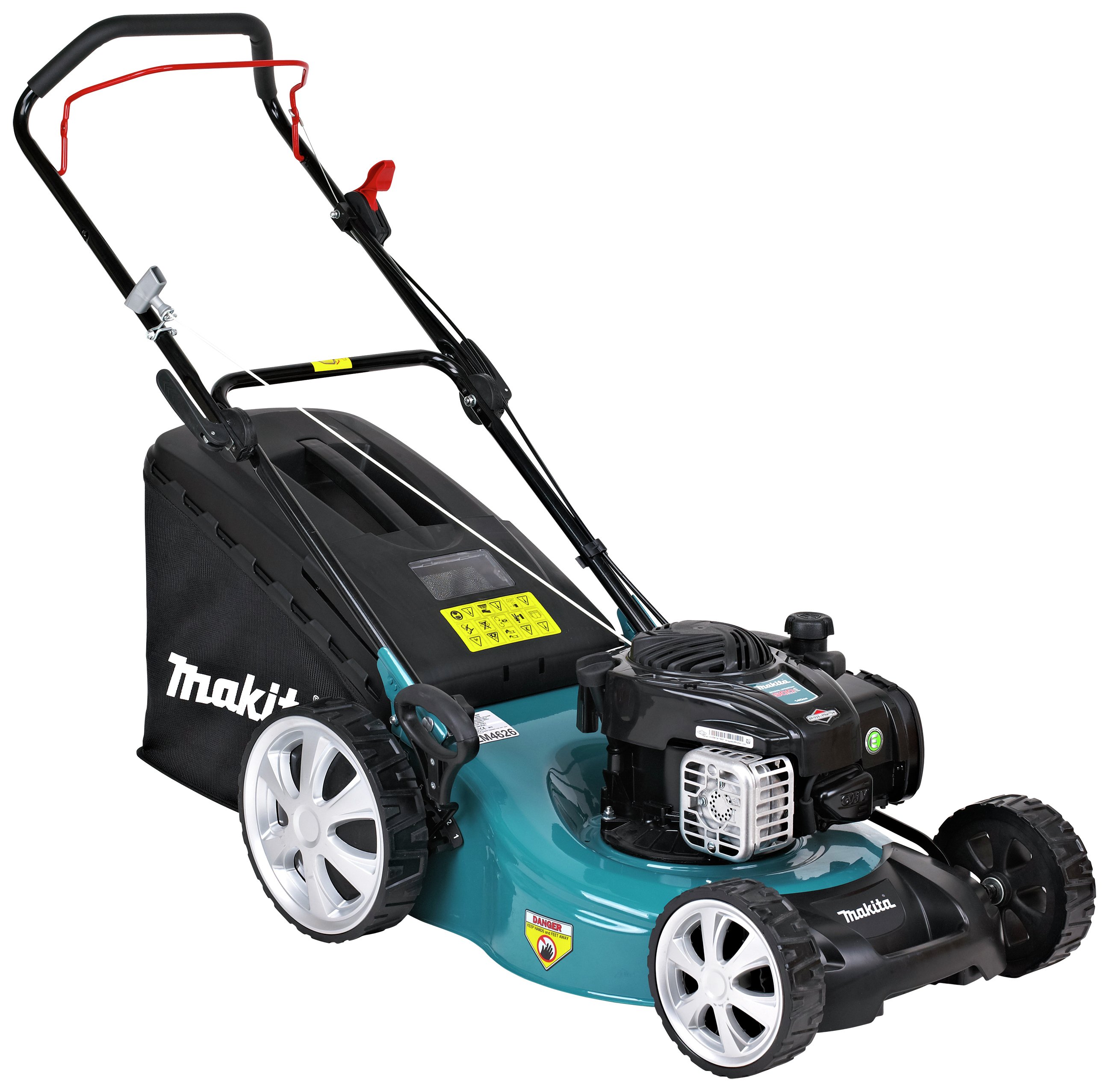 Makita PLM4626N 46cm Hand Push Petrol Lawnmower - 140cc