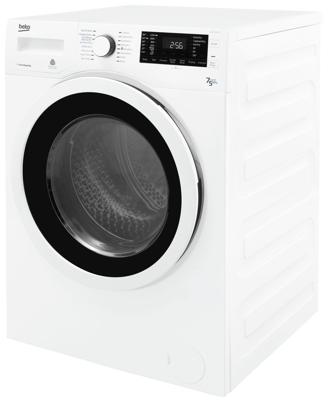 Beko WDJ7523023W 7/5KG Washer Dryer White Reviews