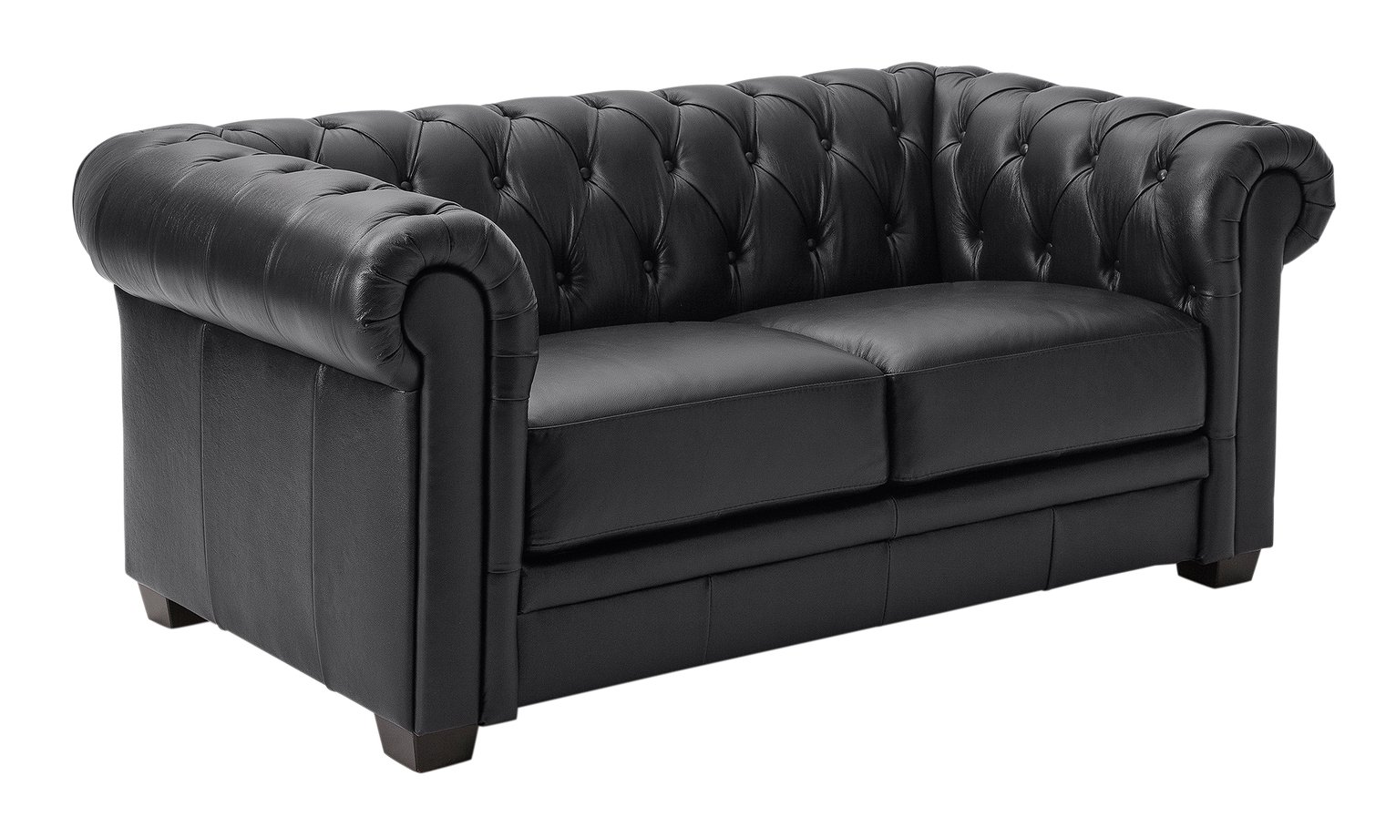 argos leather chesterfield sofa