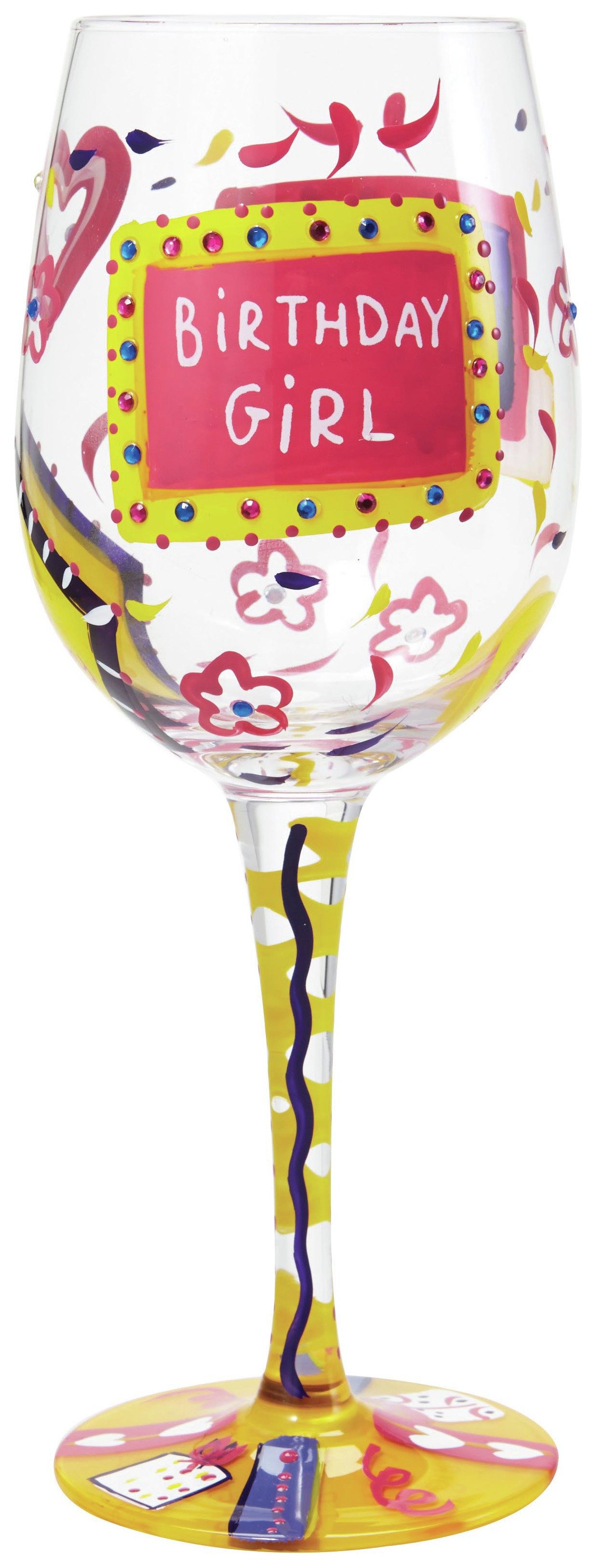 Lolita Birthday Girl Wine Glass. review